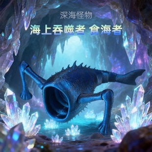 深海迷航海外版山海经3d打印玩具食海者海怪玛雅模型男孩手办摆件