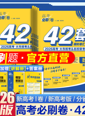 理想树2026高考必刷卷42套数学物理化学生物语文英语历史地理高考模拟试题真题卷模拟卷汇编高二高三一轮复习资料45套高中必刷题