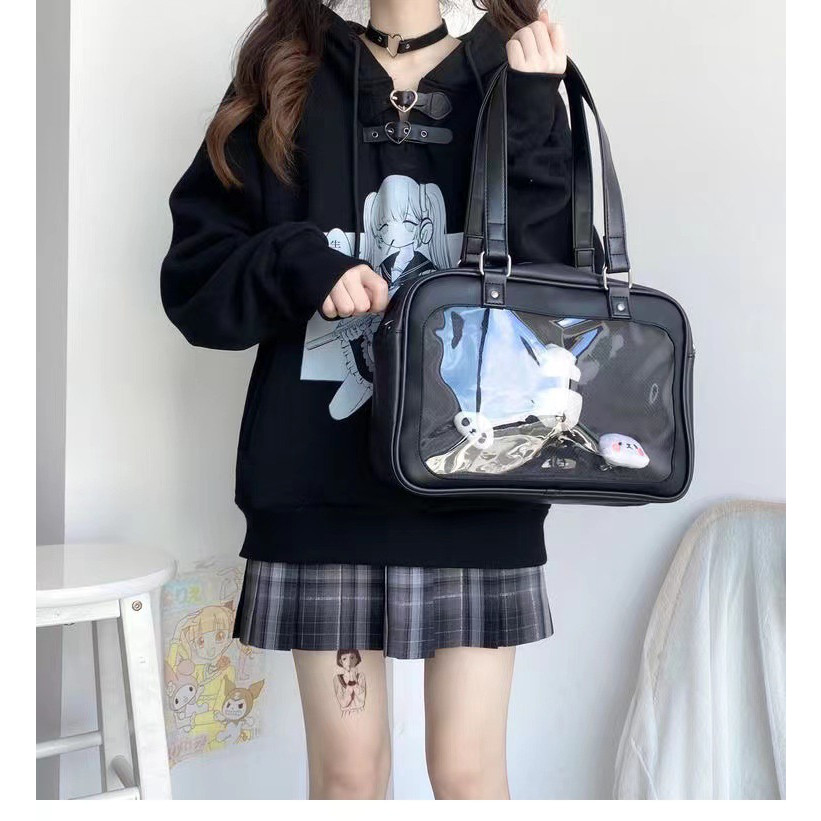 小野仙子日系透明徽章痛包娃包女痛包