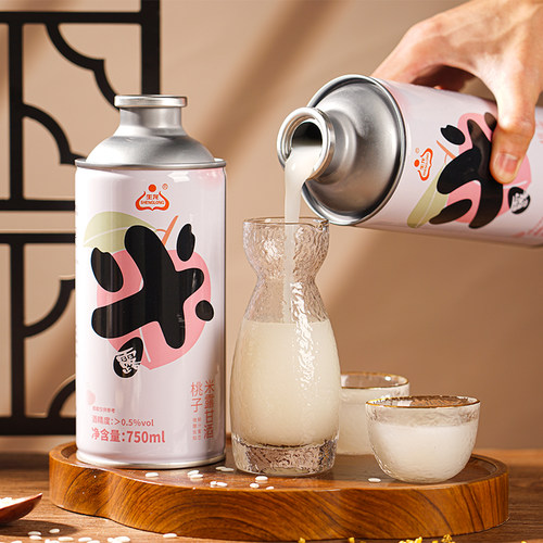 生龙米露甘酒桃子桂花酒低度微醺