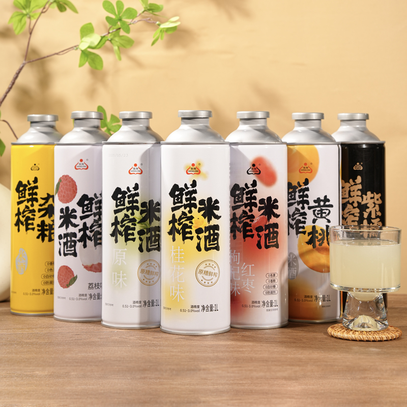 生龙鲜榨米酒糯米酒醪糟汁1L畅饮