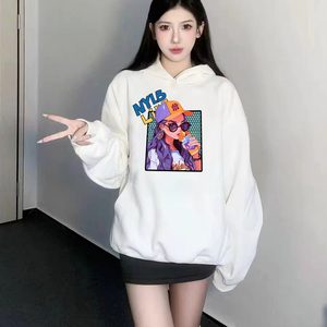 mzwz男卫衣潮牌联名女2024新款爆款青少年情侣圆领亲子童连帽M20