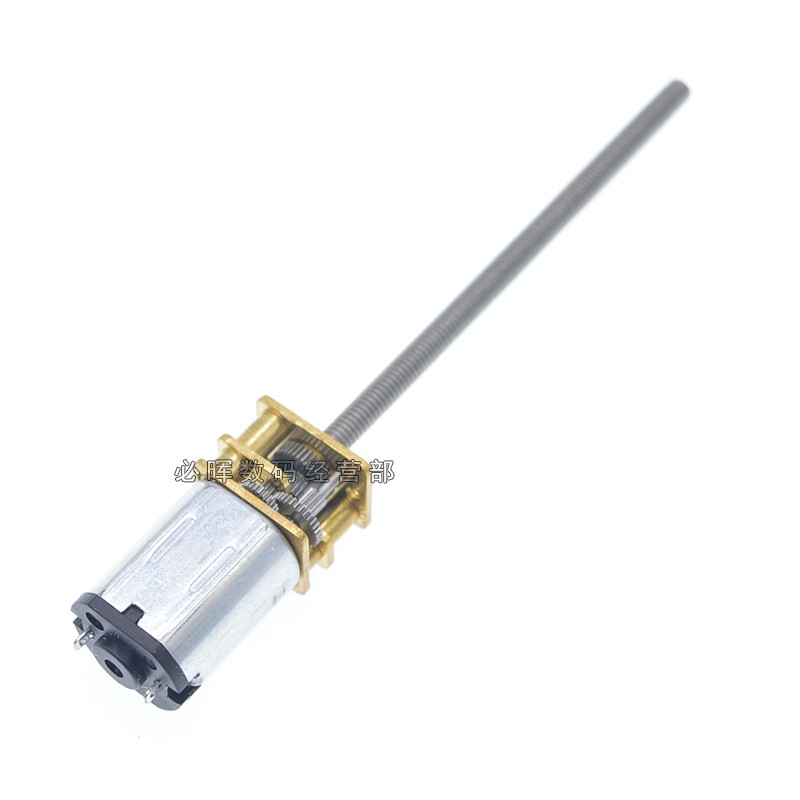 超长粗大M3*55螺纹N20电机 N20丝杆N减速电机 微型螺纹马达