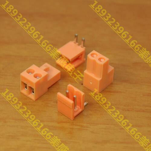 插拔式PCB接线端子KEFA/KF HT396K-3.96-2P弯针HT396R桔黄色/绿色
