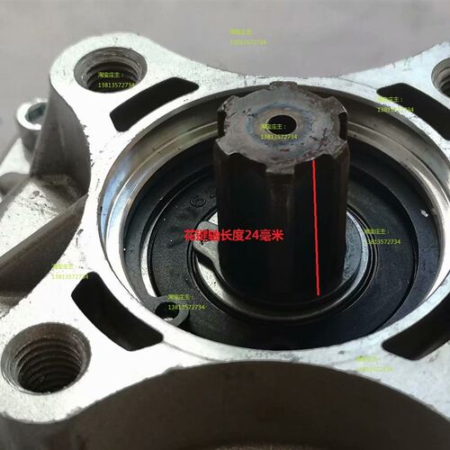 48V500W800W中置电机三轮车永磁直流无刷减速电机挂桨机四孔电机