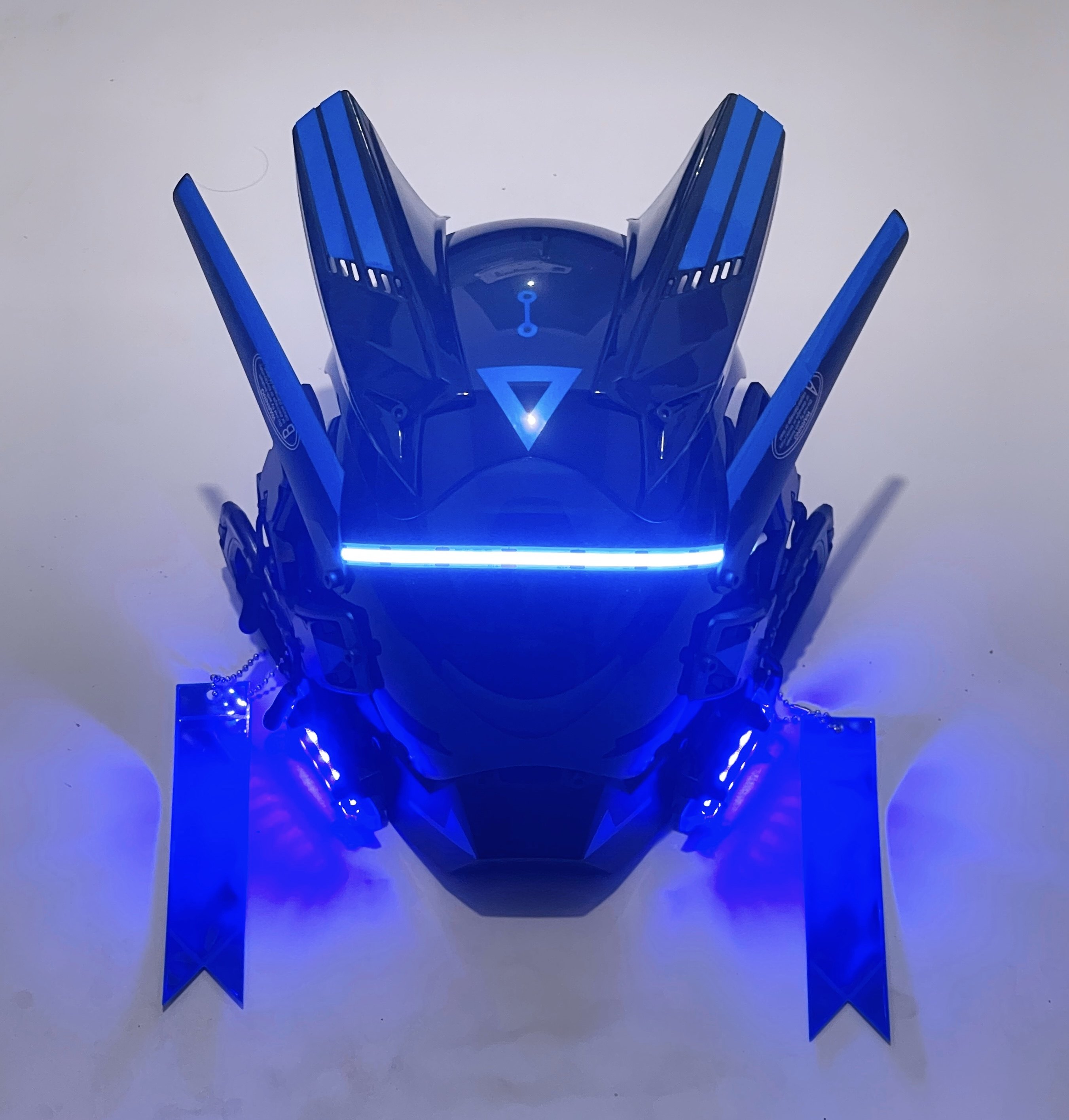 赛博朋克头盔面具儿童成人通用头套角色扮演防毒面具战术