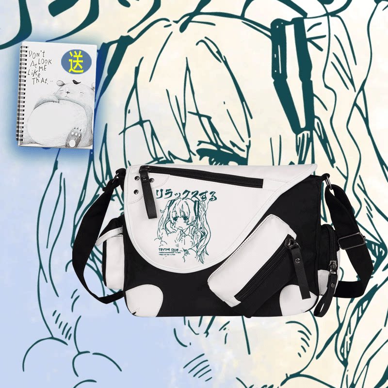 复古原宿动漫MIKU印花初
