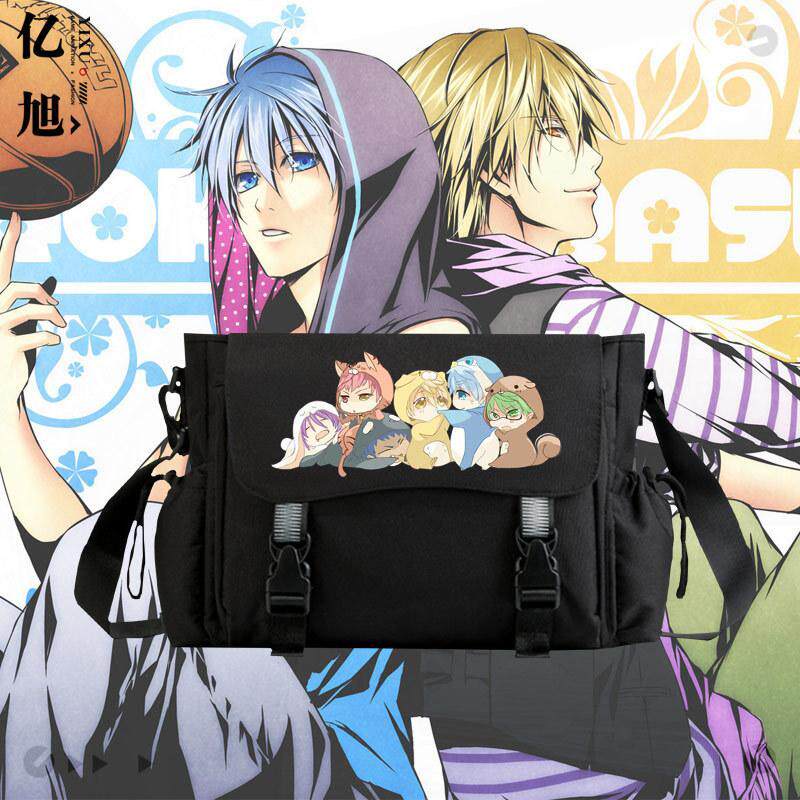 黑子的篮球动漫周边斜挎包Q版黑子哲也男女单肩背包学生书包tt