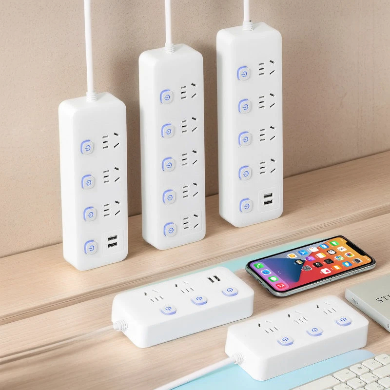 正品家用多功能插座插排插线板带线多孔拖线接线板带USB纯铜芯