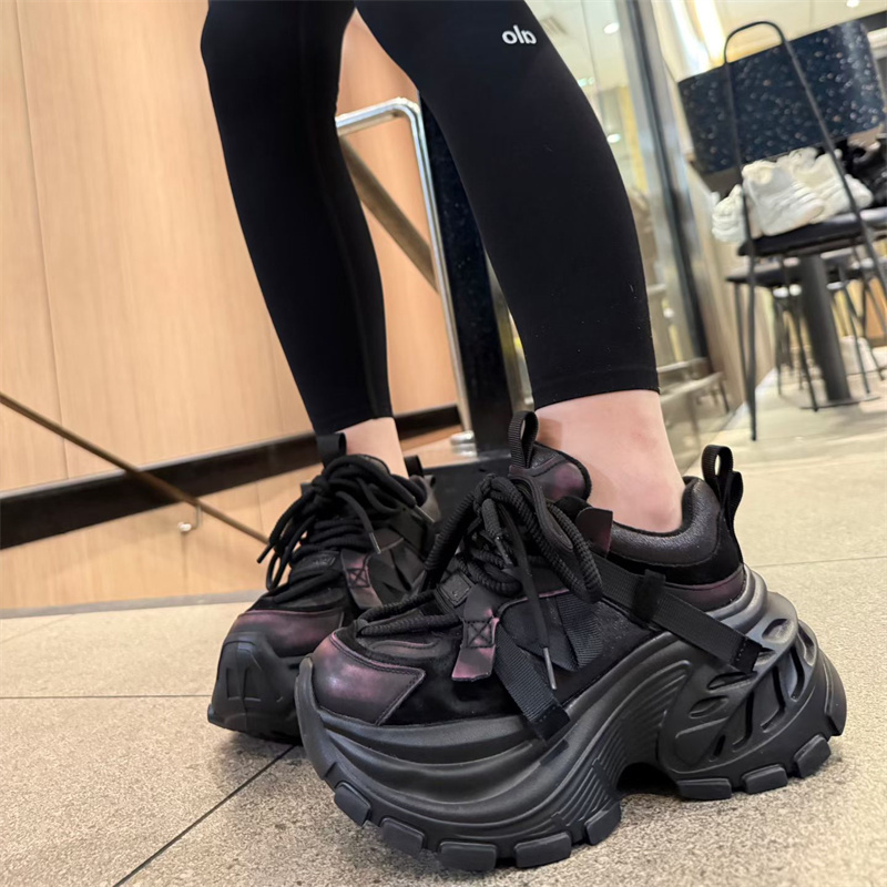 时尚爆款厚底老爹鞋女2025冬季