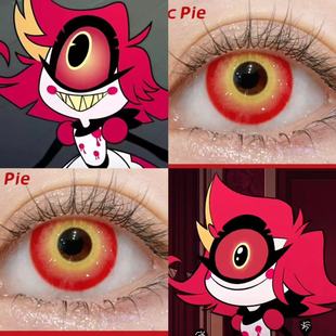 妮芙蒂cos美瞳异瞳黑粉雪域玫红黑地狱客栈P姐安吉尔s妹兔子洞JA