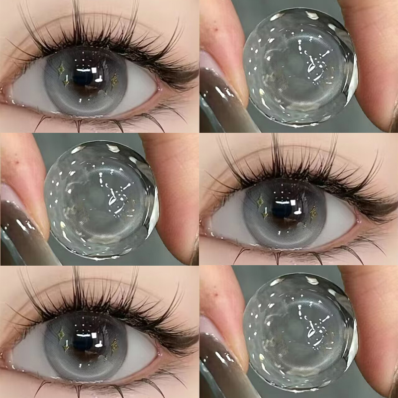 himi美瞳三千梦小直径半年抛自然款灰不溜秋彩色隐形眼镜带度数gt