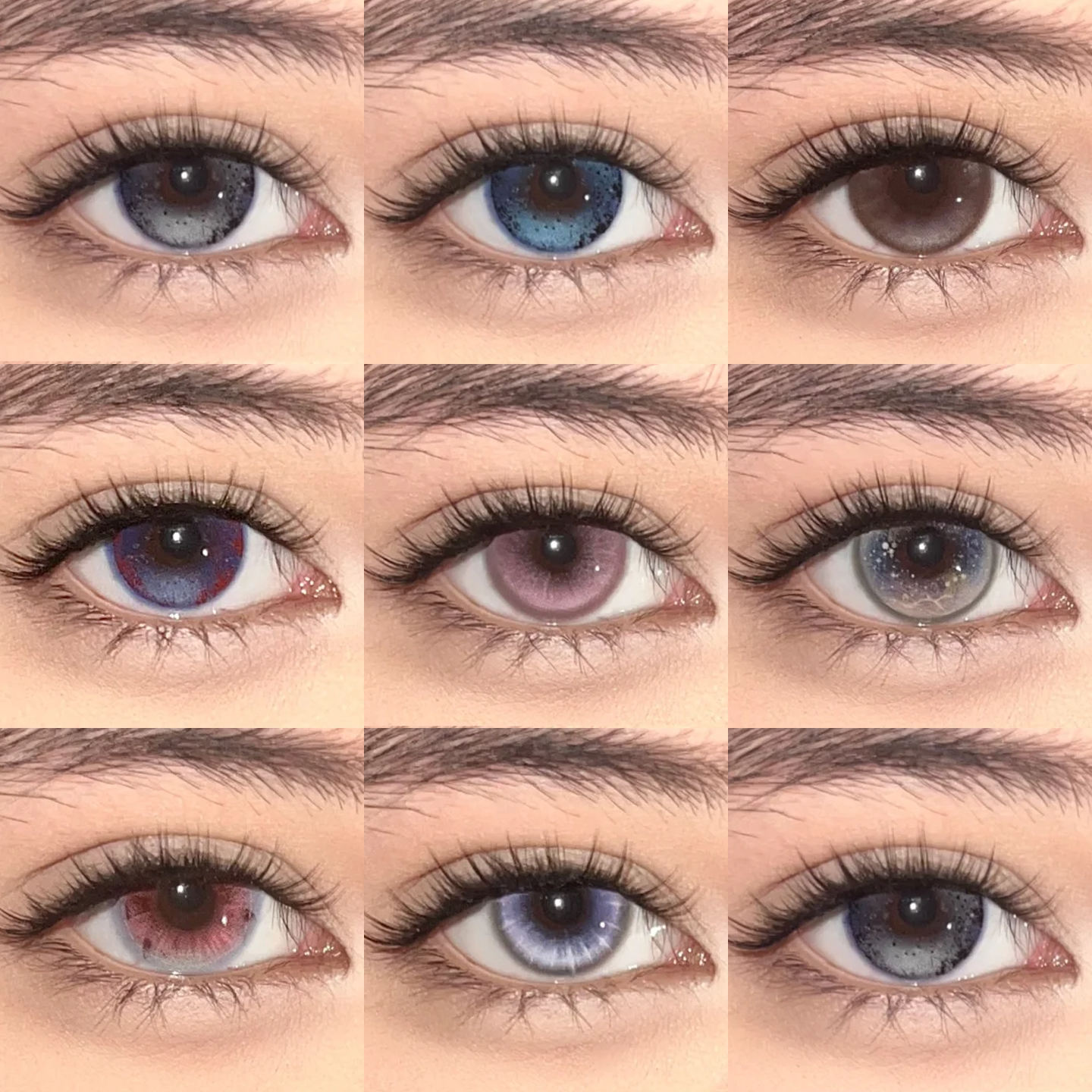 mimipark半年抛发晶方糖黑金超七冰果宝宝蓝满色茶棕月盏一号宜dn