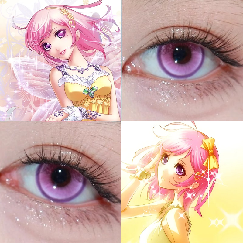 宁荣荣cos美瞳斗罗大陆漫画紫色云朵知绫央星辰泪紫奇紫迹显色Ja