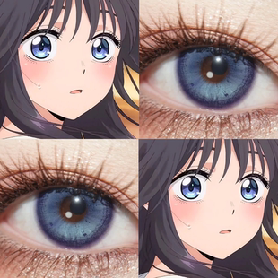 和栗薰子﻿cos美瞳蓝色日抛薰香花朵凛然绽放花薰凛然像素暗贺JA
