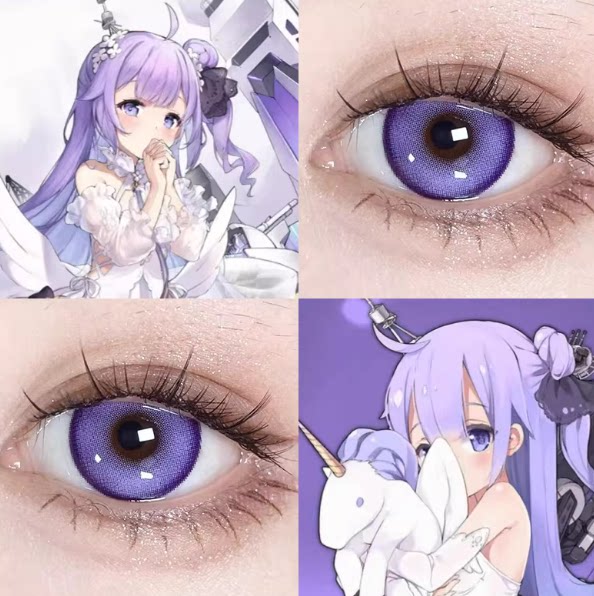 碧蓝航线独角兽cos美瞳桑果气泡大小直径梦神花园桑葚奶昔显贺JA