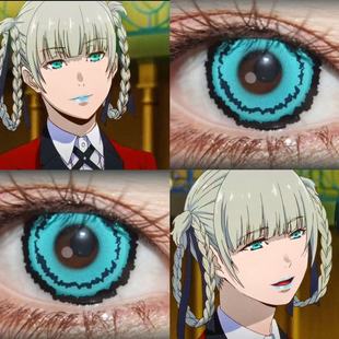 桃喰绮罗莉cos美瞳日半年抛青色狂赌之渊水月青草系绿绯色之梦JA