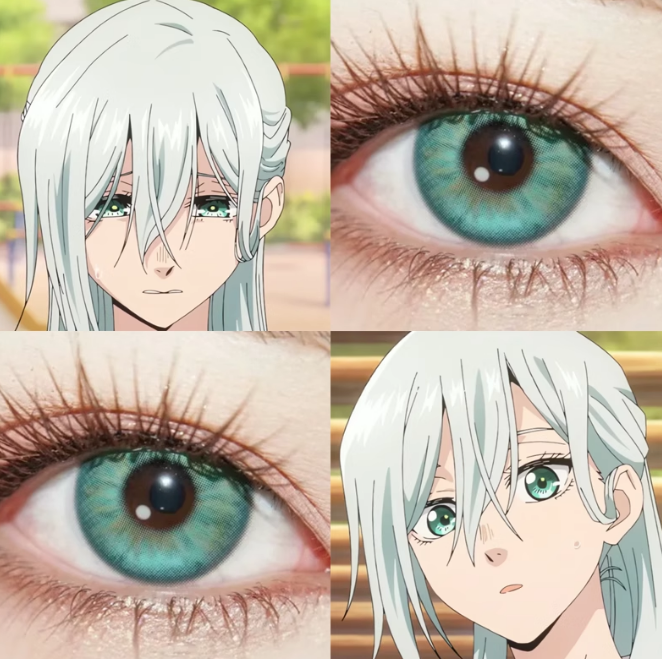 保科昴cos美瞳绿色日抛花薰凛然极夜之森薄荷曼波春风显色还原JA