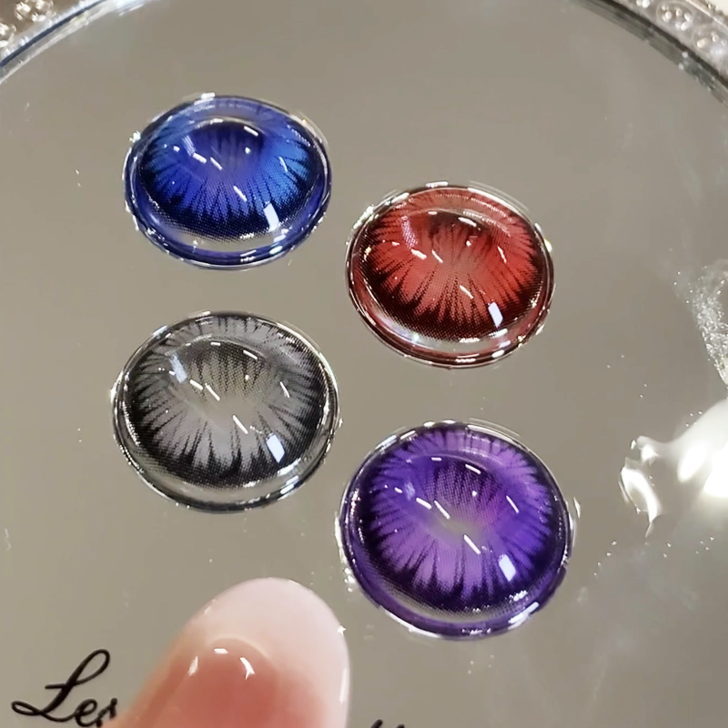 清仓价】买一副送两副美瞳半年抛蝴蝶款大直径水润舒适隐形眼镜DN