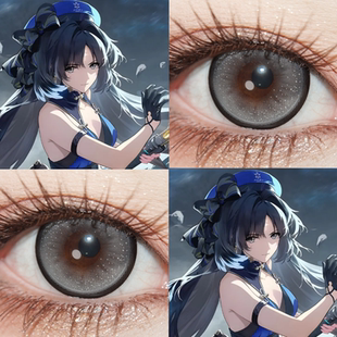 鸣潮秧秧cos美瞳日抛太空银灰婵娟跃动心跳灰水水暗夜灰色显色JA