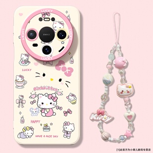适用于华为mate80手机壳70pro+新款女生60RS高级感80promax可爱猫咪m50E防摔专用70Air镜子支架40pro外壳超火