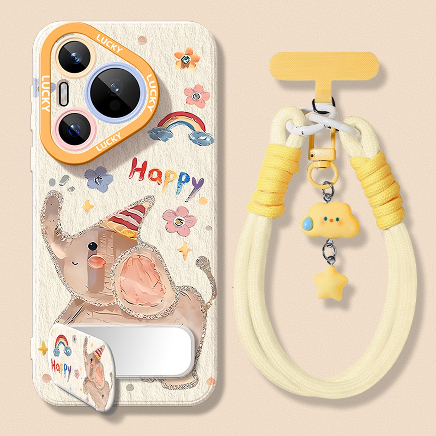 适用于华为手机壳网红款长颈鹿女