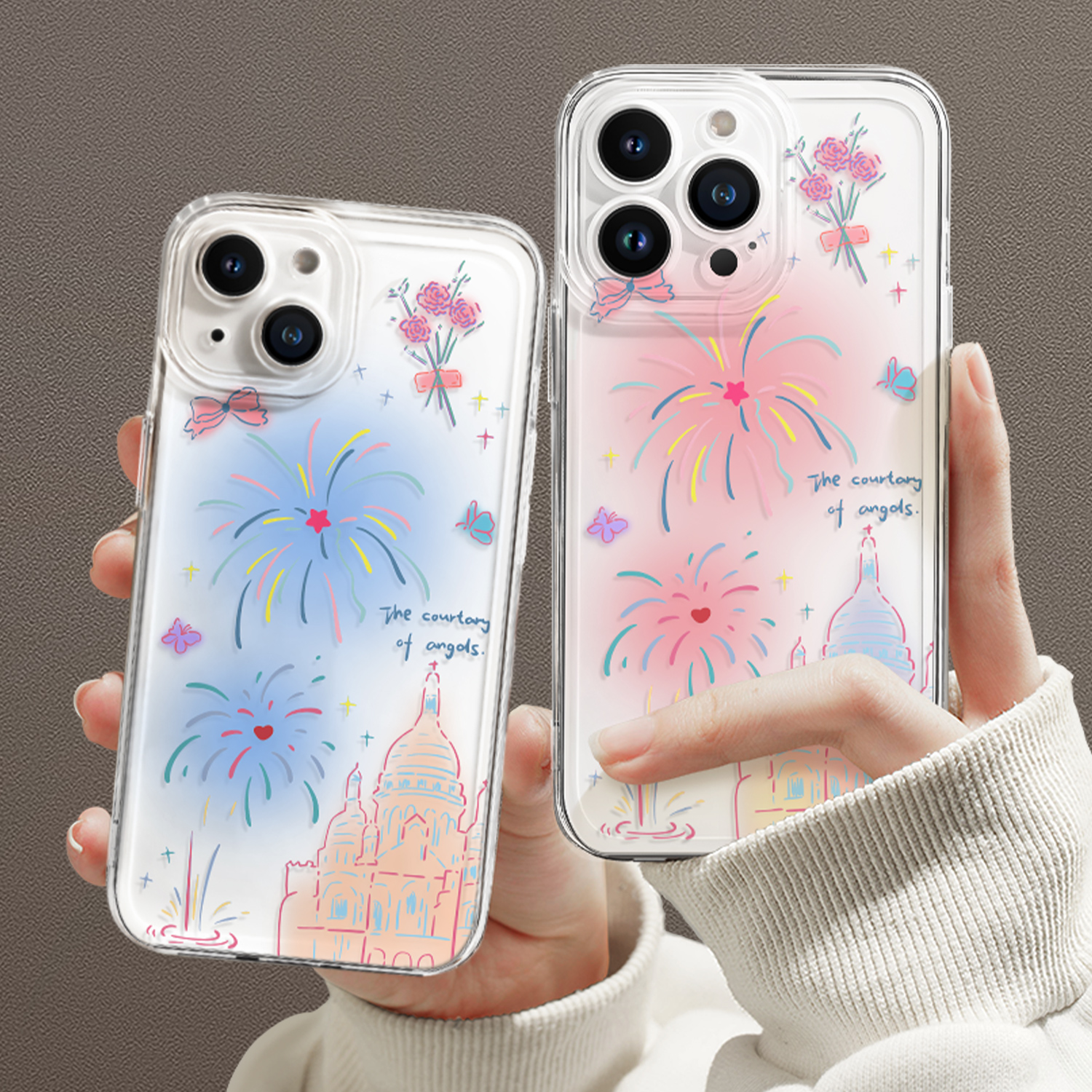 oppofindx8手机壳绚烂烟花软壳