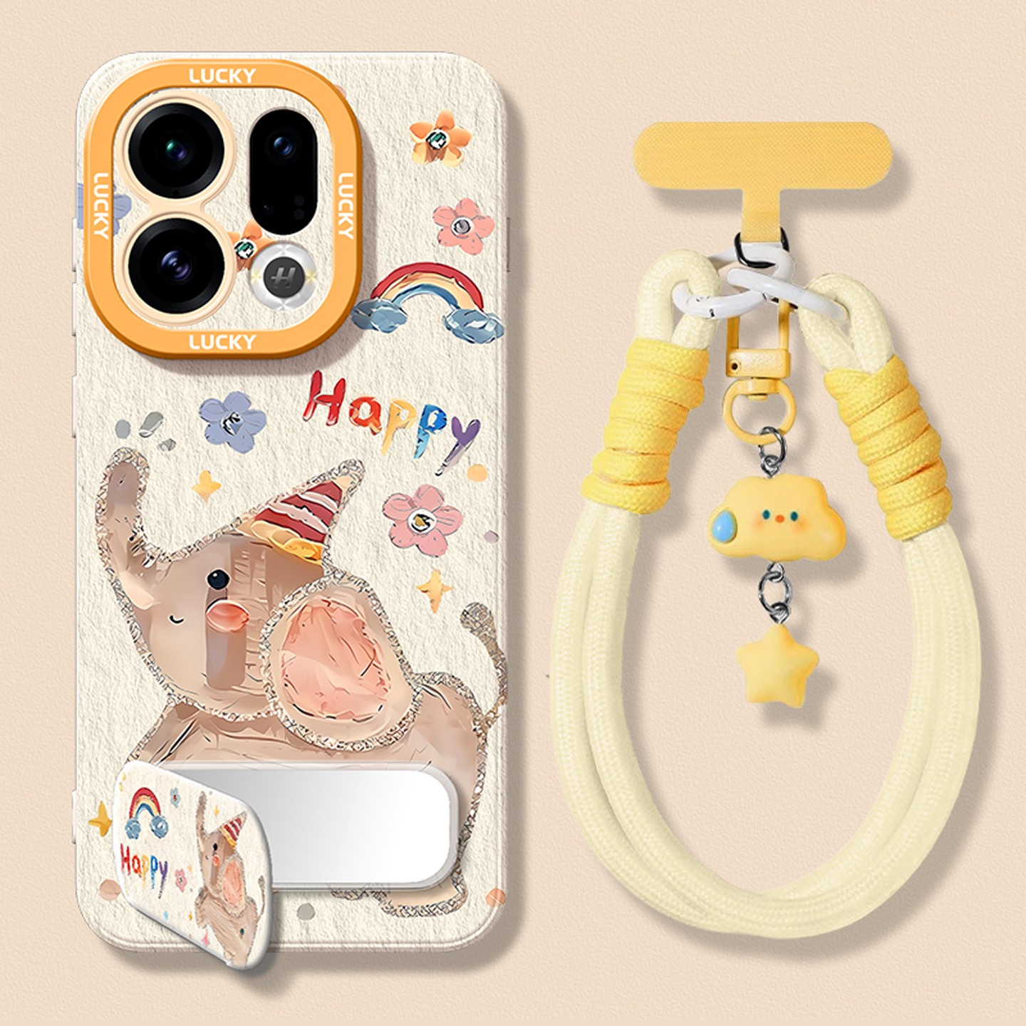 适用oppo手机壳网红款小象保护壳