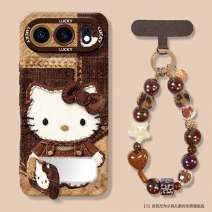 新款适用荣耀500pro手机壳女荣耀400可爱300ultra镜子支架honor200/100软硅胶90GT镜头80/70外壳保护套凯蒂猫