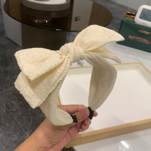 泡泡皱发卡双层蝴蝶结