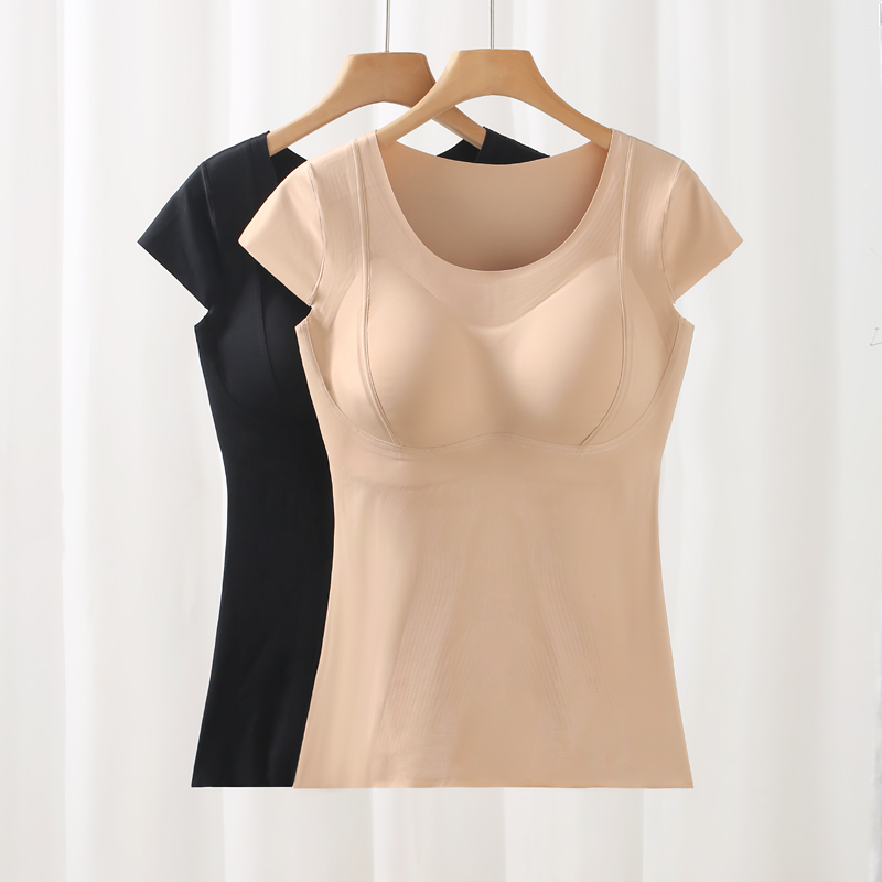 保暖背心女加绒免穿文胸美体