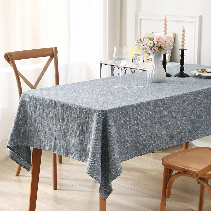 桌布棉麻布艺复古蓝色文艺简约北欧原木风餐桌茶几台布桌垫布盖巾,居家布艺,桌布,淘宝优惠券,粉丝福利购,淘宝优惠卷