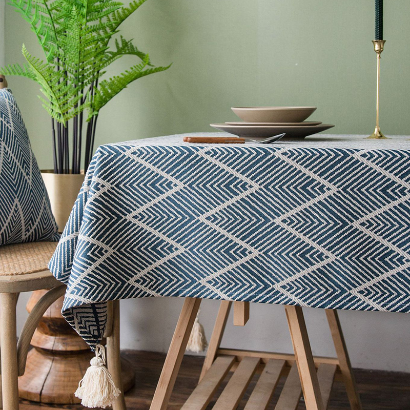 匹匹北欧简约提花网红复古桌布