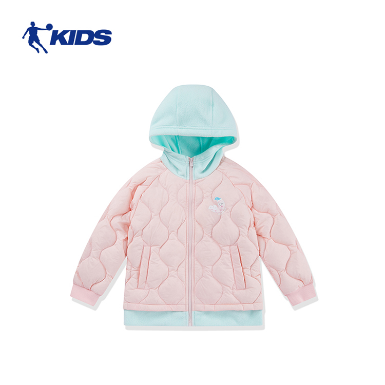 中国乔丹梭织羽绒服女小童