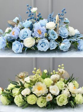 会议室桌面摆花摆件餐厅长餐桌