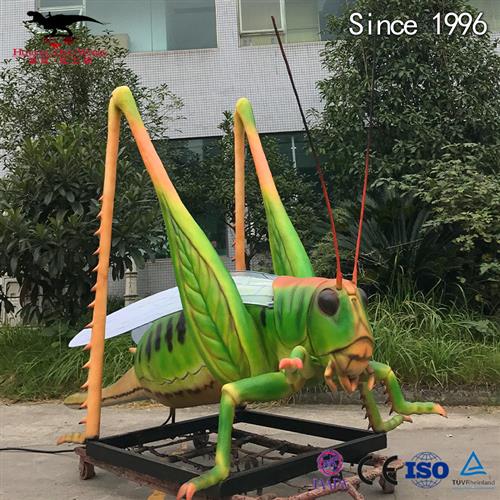 绿色仿真电动机械蝗虫模型公园景区主题乐园引流产品