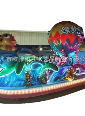 巡游花车彩船大型游乐设备巡游花车景区商场巡演玻璃钢材质造型