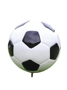 仿真足球雕塑商场校园林景观篮球户外装饰桌椅玻璃钢模型创意摆件