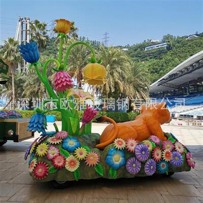 花车装置主题公园浏览花车定作玻璃钢户外巡游车大件节庆活动习俗