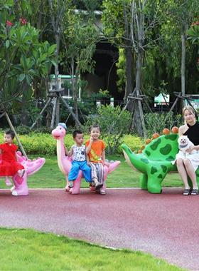 卡通动物坐凳玻璃钢雕塑摆件斑马长颈鹿座椅花园林景区幼儿园装饰