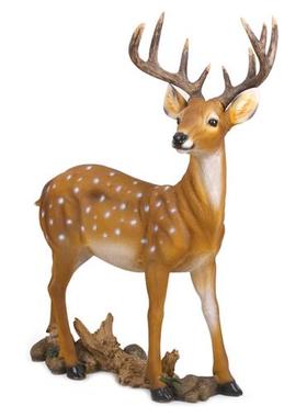 玻璃钢仿真梅花鹿雕塑花园林景观装饰婚庆道具动物灯光节摆件发光