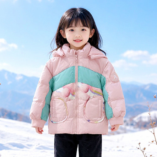 商场同款abckids童装冬季女小童加厚保暖宝宝羽绒服F351209222