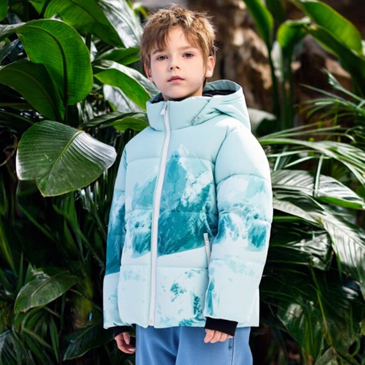 商场同款abckids童装2025冬季新款男童时尚加厚保暖羽绒服外套潮图片