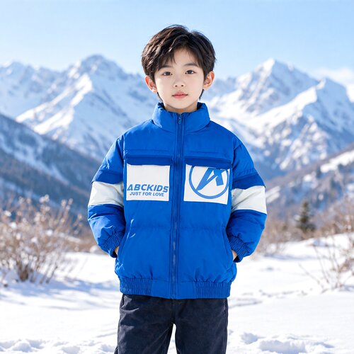 商场同款abckids童装冬季男童短款加厚保暖羽绒服F352309082