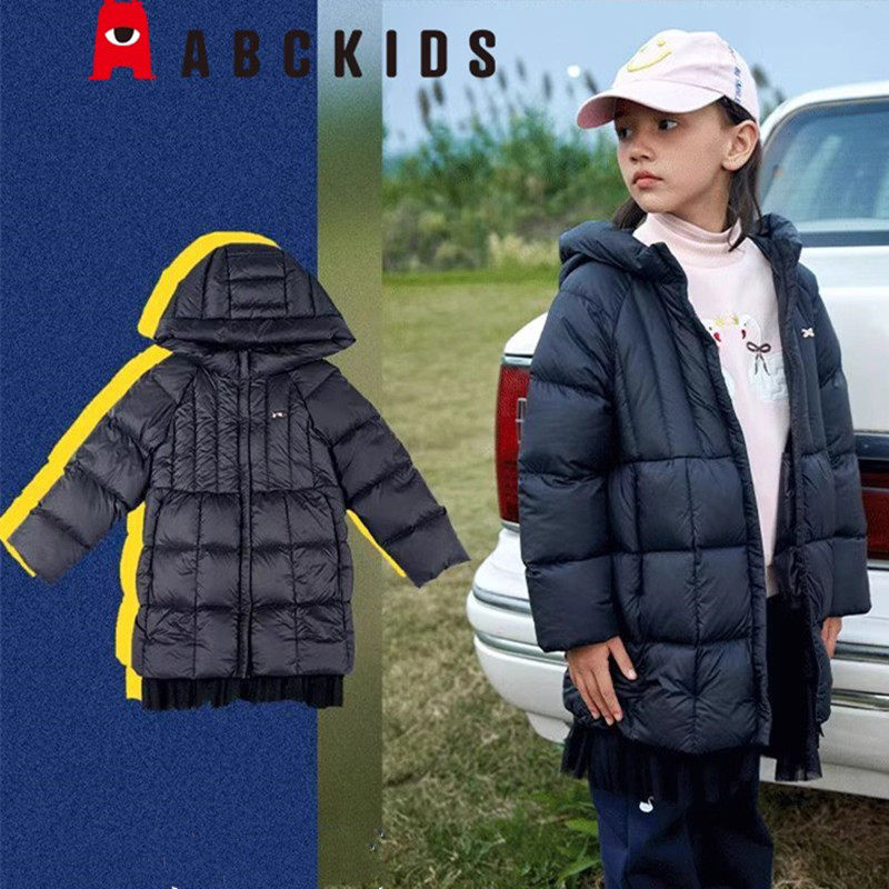 商场同款abckids童装冬款女童加厚保暖羽绒服F251309191