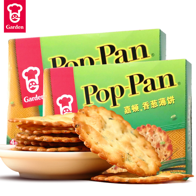 嘉顿香葱薄饼450g芝麻饼干薄脆零食葱香葱油香脆葱味葱花咸味