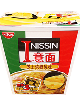 日清意面速食芝士培根肉酱番茄味