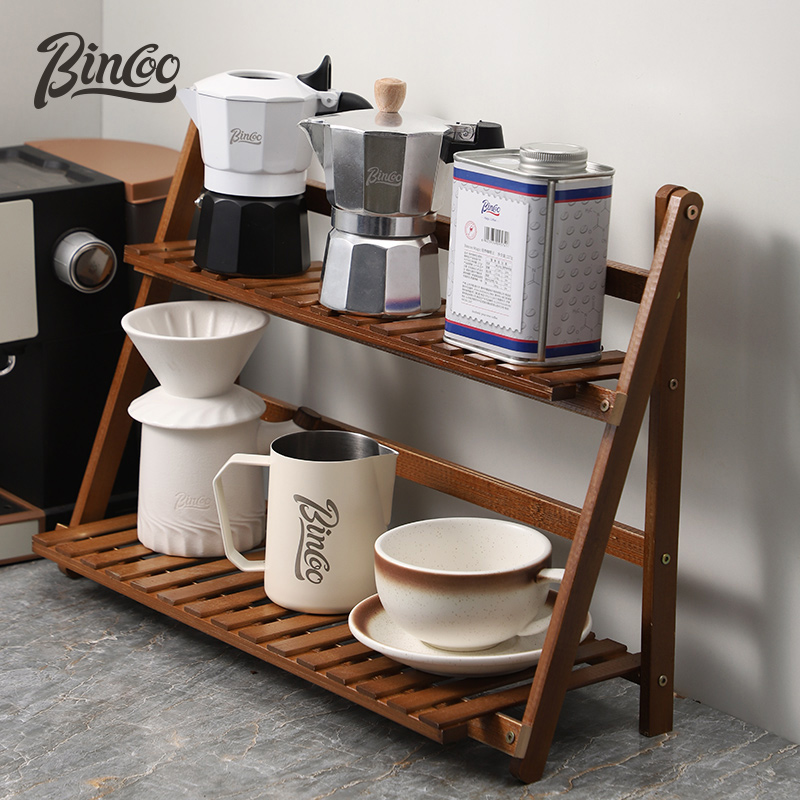 杯架咖啡器具收纳架咖啡机置物架子吧台手冲壶工具全套桌面咖啡角-封面