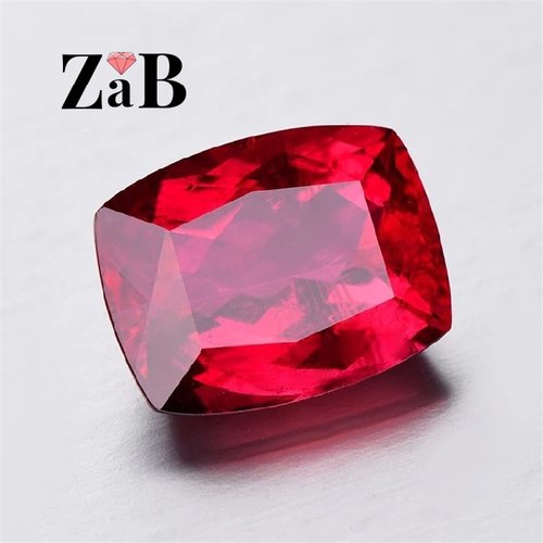 红宝石碧玺裸石肥长方枕形