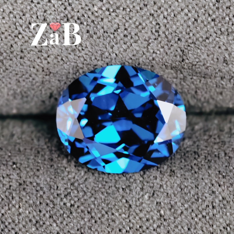 深邃蓝宝斯里兰卡蓝宝石裸石椭圆蛋形裸石珠宝日韩饰品可代加工